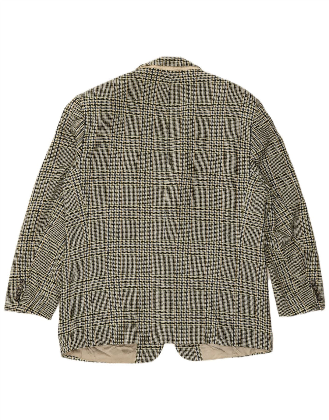 HUGO BOSS Mens 2 Button Blazer Jacket UK 40 Large Green Houndstooth