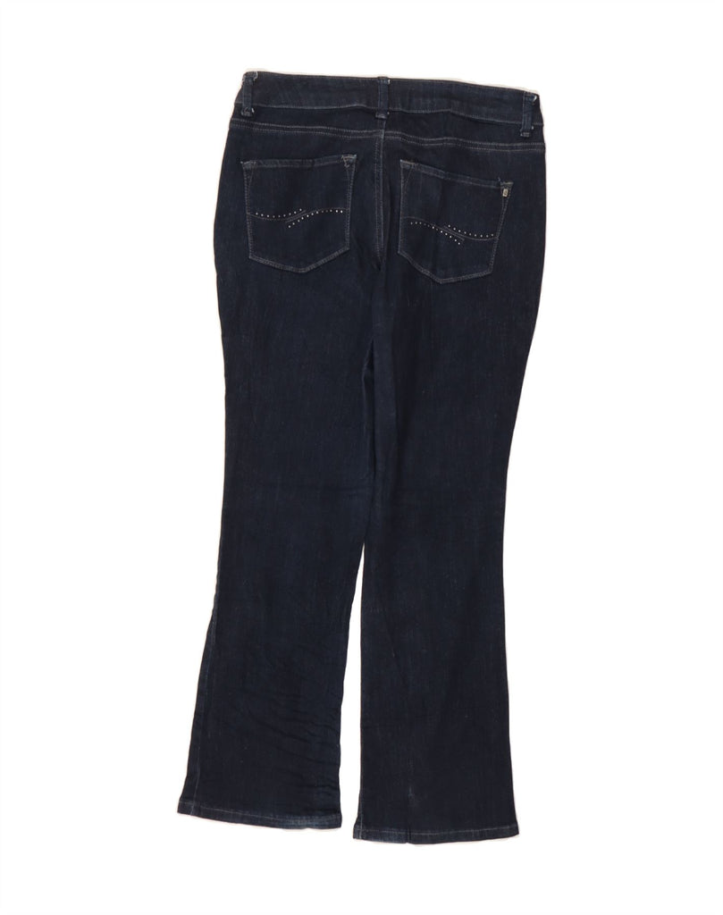 LEE Womens Curvy Fit Bootcut Jeans US 10 Large W30 L29 Navy Blue Cotton Vintage Lee and Second-Hand Lee from Messina Hembry 