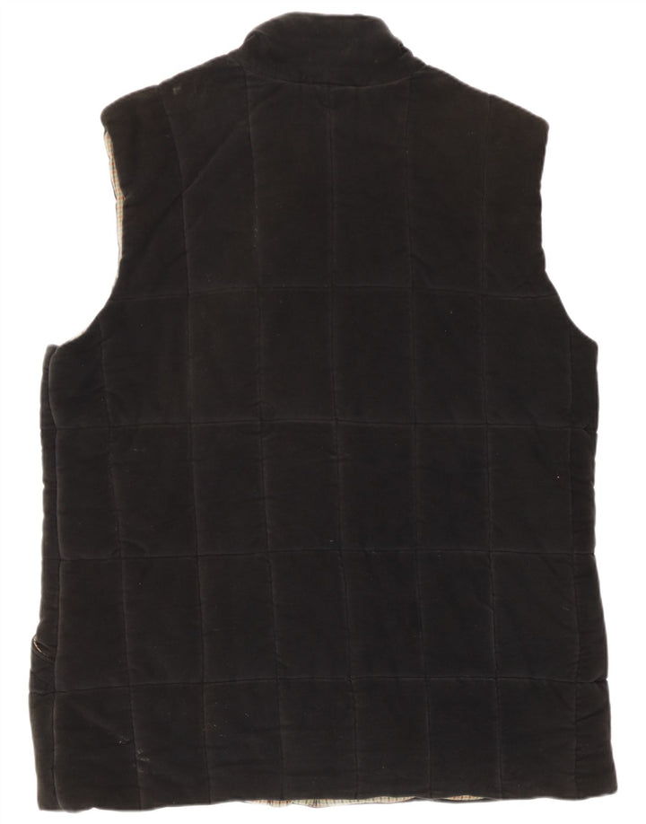 Puffa Mens Padded Gilet UK 40 Large Black Cotton