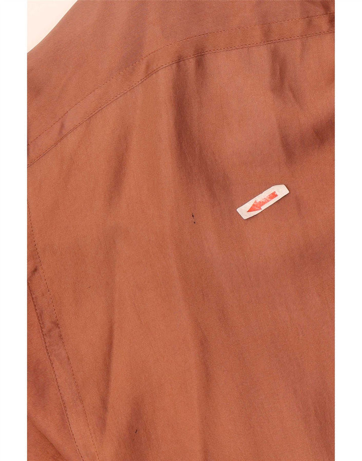 Vintage Mens Bomber Jacket UK 38 Medium Pink Silk