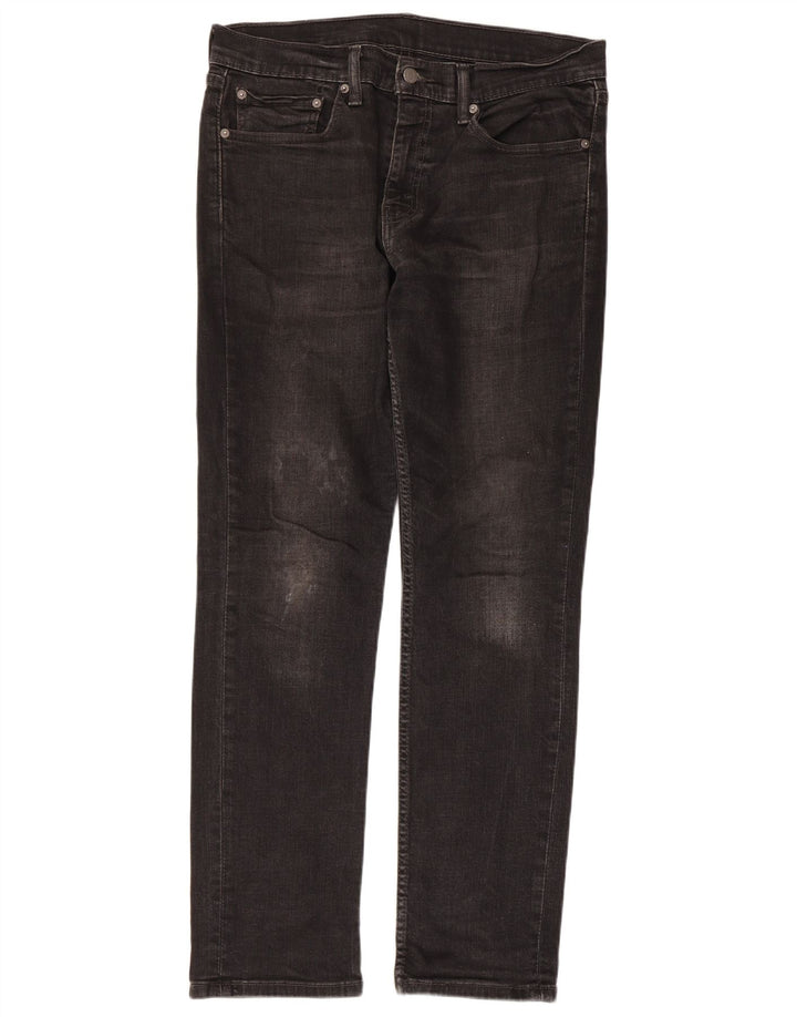 Levi's Mens 511 Slim Jeans W34 L32 Black Cotton