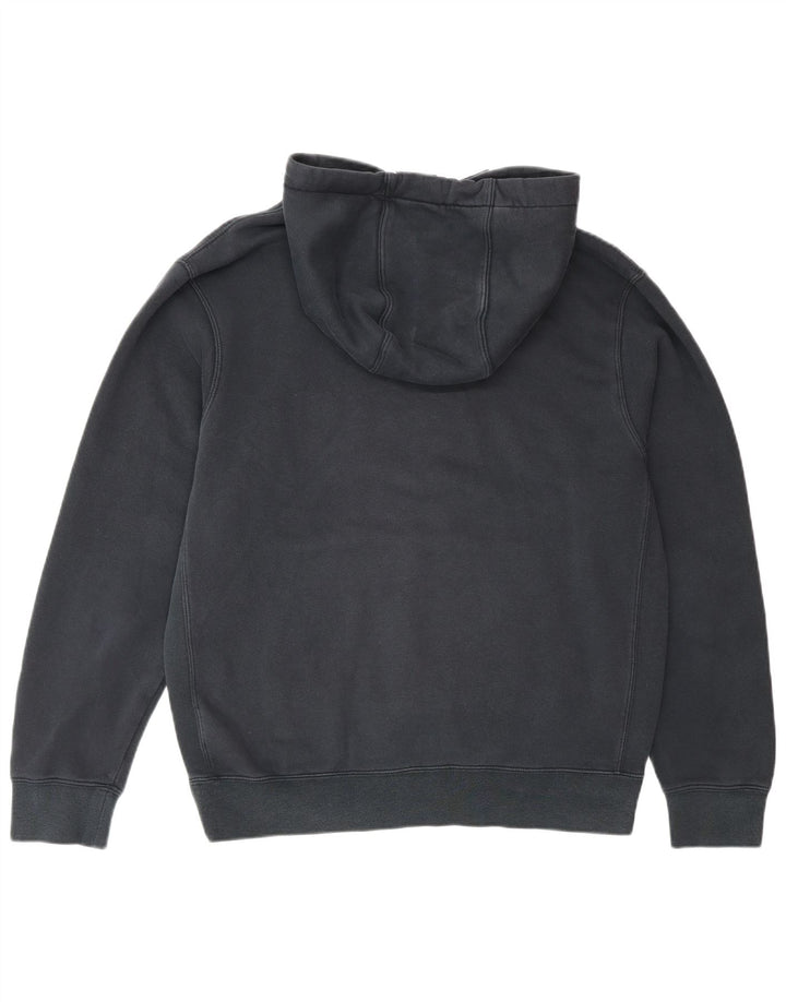Nike Mens Hoodie Jumper Medium Navy Blue Cotton