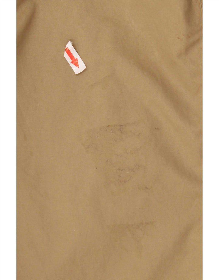 Barbour Mens Trench Coat UK 40 Large Beige Cotton