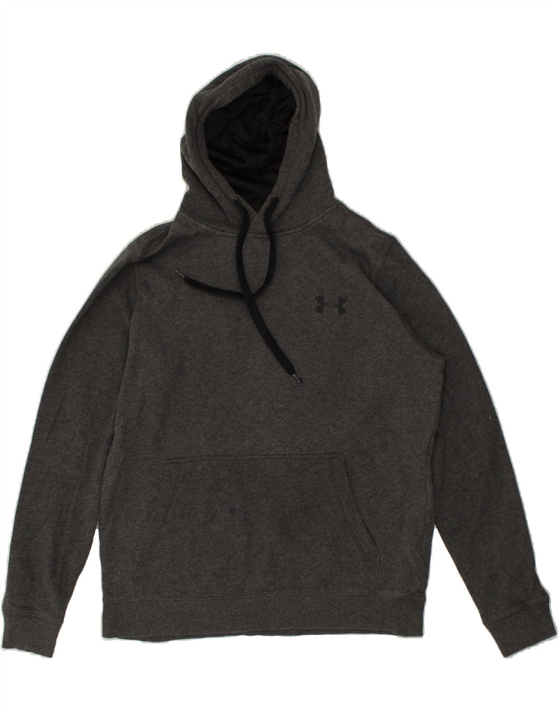 UNDER ARMOUR Mens Cold Gear Hoodie Jumper Medium Grey Cotton | Vintage Under Armour | Thrift | Second-Hand Under Armour | Used Clothing | Messina Hembry 