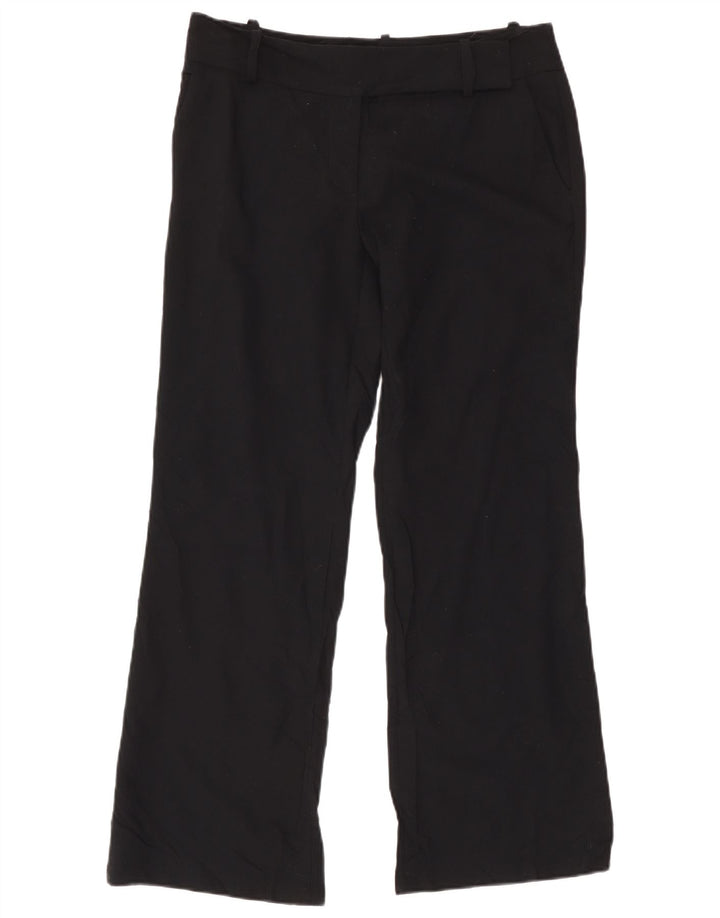 Zara Womens Bootcut Chino Trousers EU 40 Medium W30 L28 Black Polyester