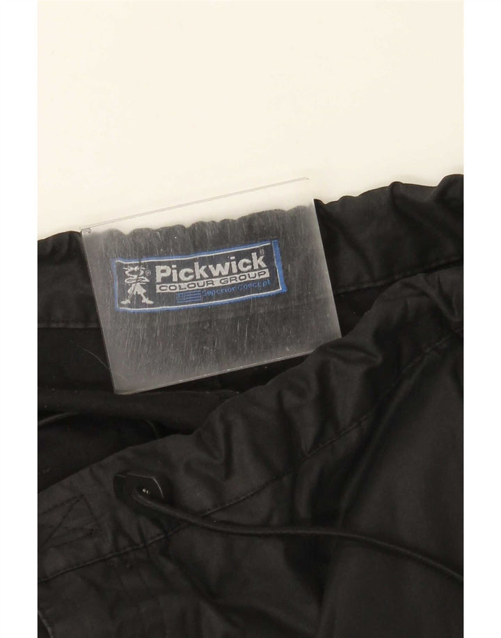 Pickwick Mens Straight Cargo Trousers W30 L33 Black