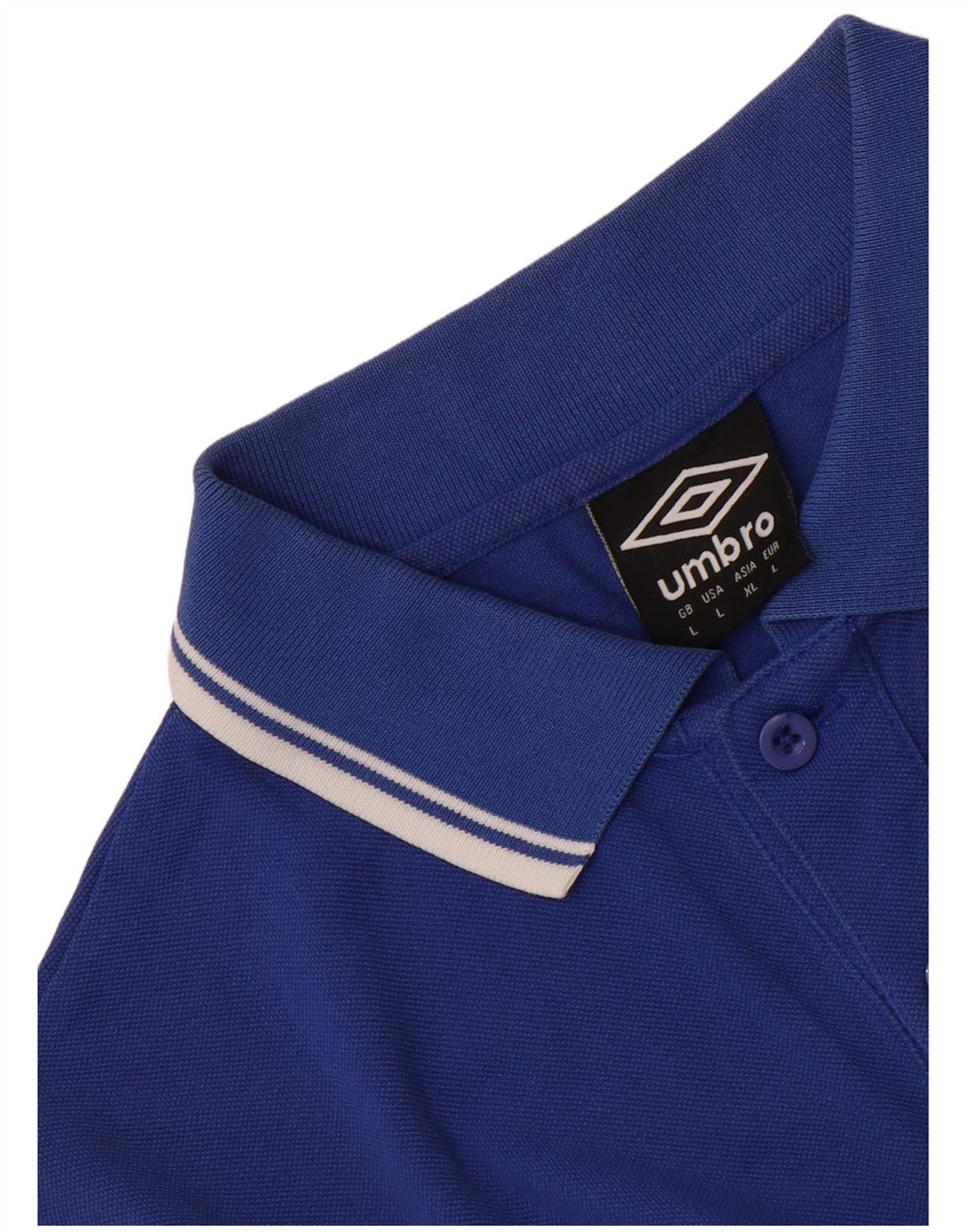 Umbro Mens Polo Shirt Large Blue