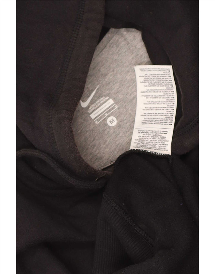 Nike Mens Zip Hoodie Sweater Medium Black Cotton
