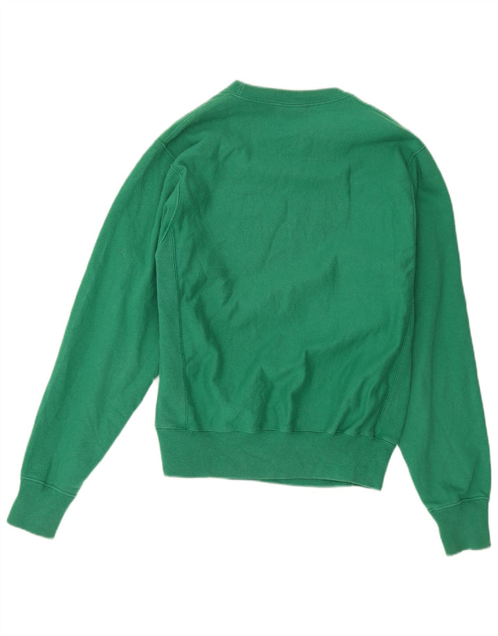 Champion Mens Reverse Weave Sweatshirt Jumper Small Green