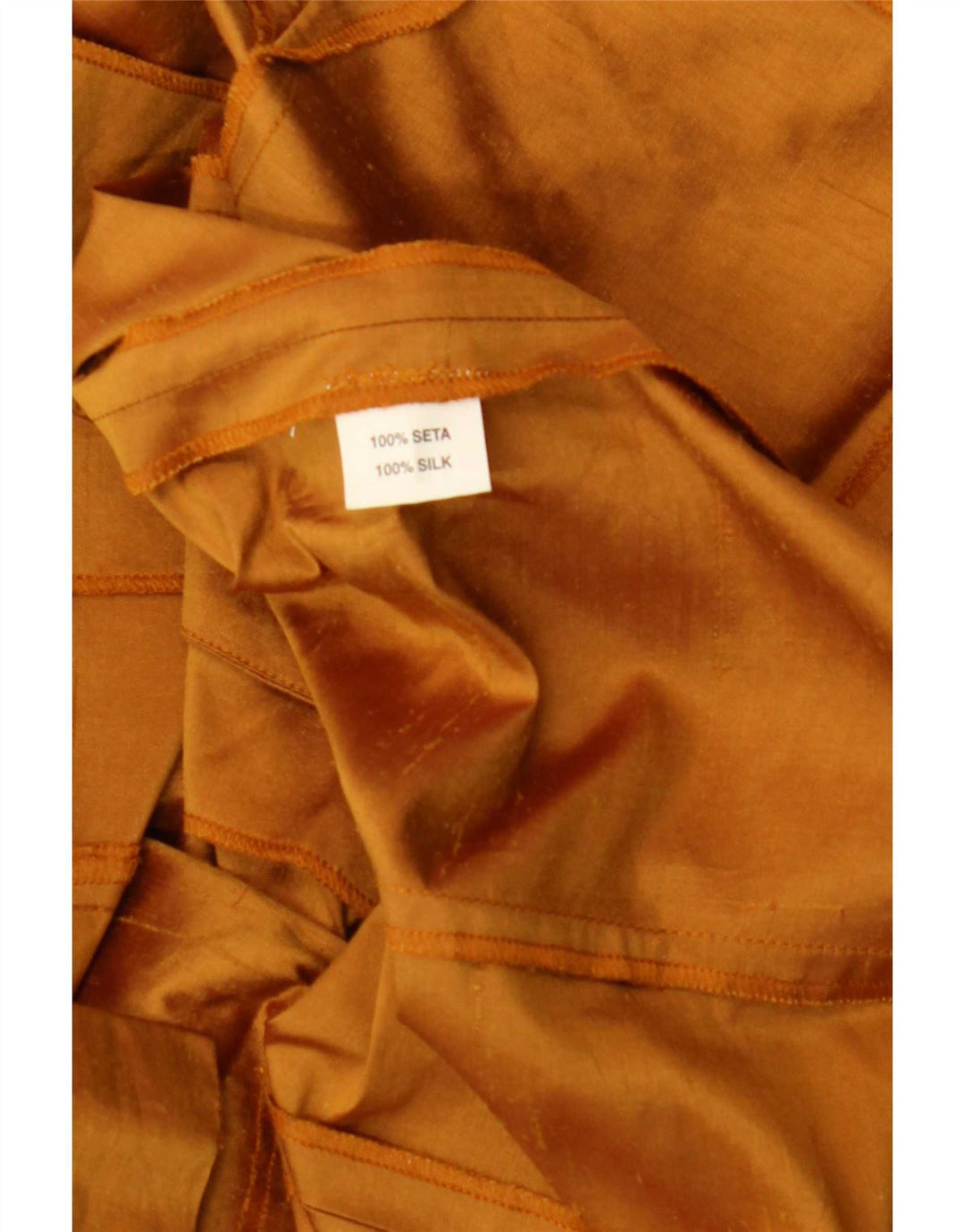 Luisa Spagnoli Womens Short Sleeve Shirt Blouse IT 44 Medium Brown Silk