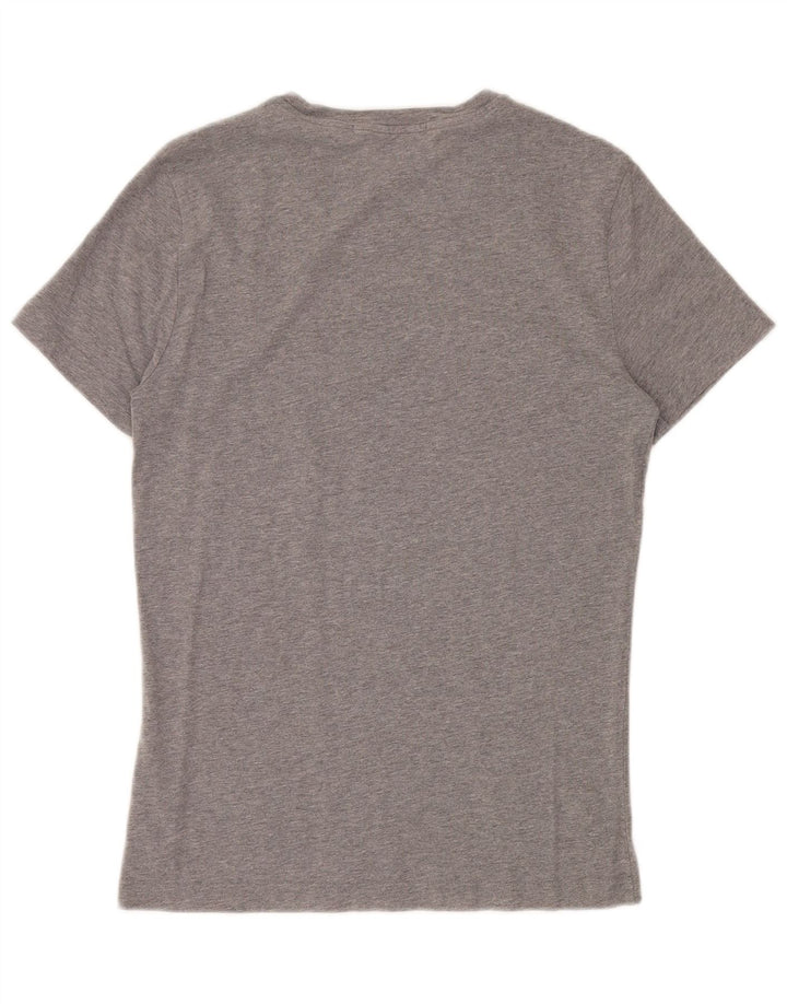 CALVIN KLEIN JEANS Womens Graphic T-Shirt Top Small Grey Cotton