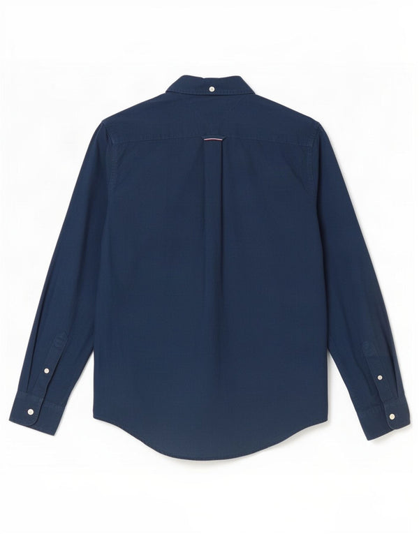 Tommy Hilfiger Mens Shirt Small Navy Blue Cotton