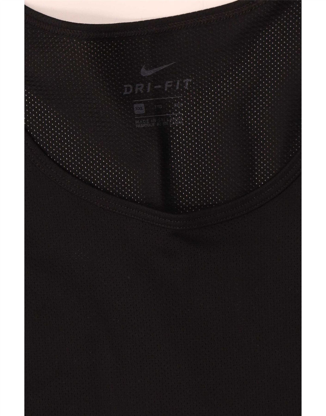 Nike Mens Dri Fit Vest Top 2XL Black Polyester