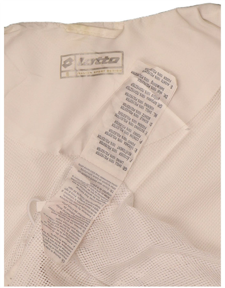 Lotto Mens Rain Jacket UK 36/38 Small White Colourblock Polyester