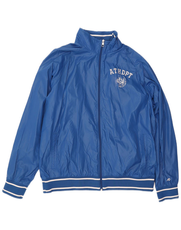 NIKE Mens Graphic Tracksuit Top Jacket XL Blue Nylon