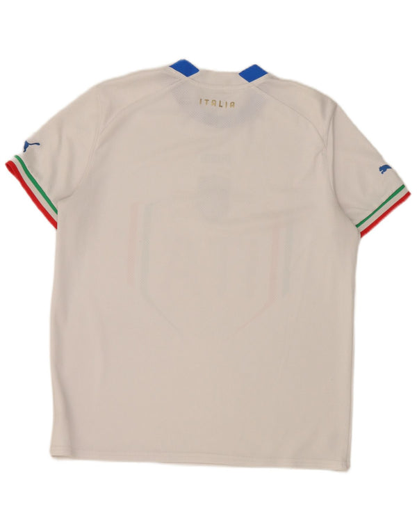 Puma Boys Italia Graphic T-Shirt Top 15-16 Years White Colourblock
