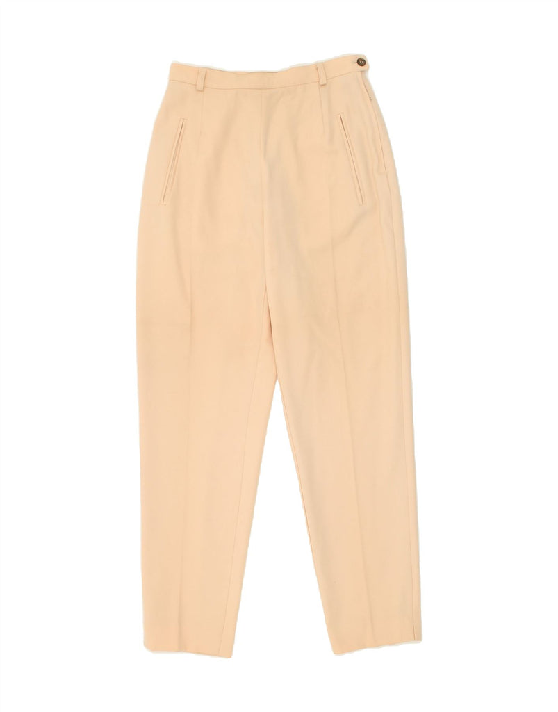 I BLUES Womens Tapered Casual Trousers IT 40 Small W26 L28 Beige Vintage i Blues and Second-Hand i Blues from Messina Hembry 