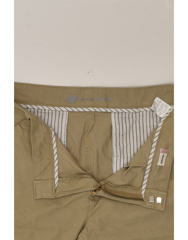 DICKIES Womens Straight Chino Trousers US 16 2XL W36 L31  Brown Cotton | Vintage Dickies | Thrift | Second-Hand Dickies | Used Clothing | Messina Hembry 