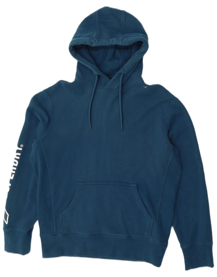 SUPERDRY Mens Graphic Hoodie Jumper Small Blue Cotton
