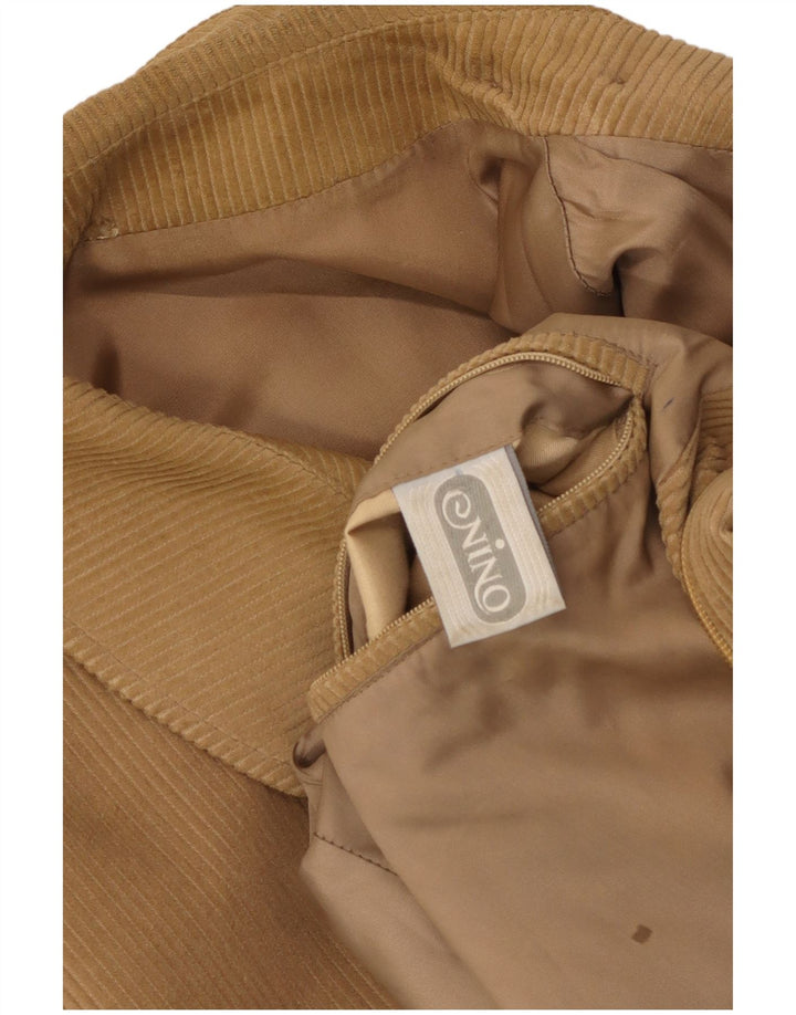 NINO Mens Corduroy Jacket UK 38 Medium Beige Cotton