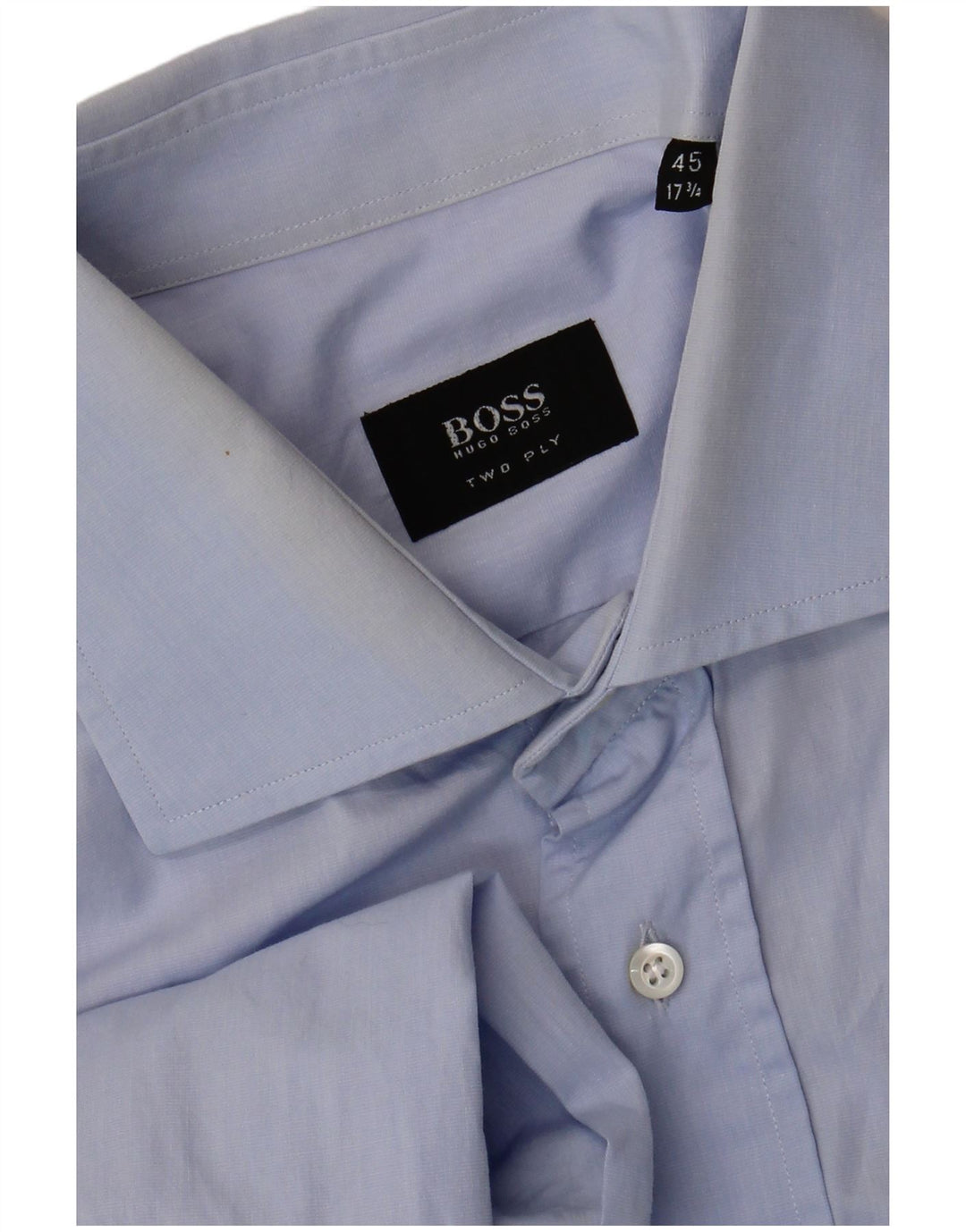 Hugo Boss Mens Shirt Size 45 17 1/2 XL Blue