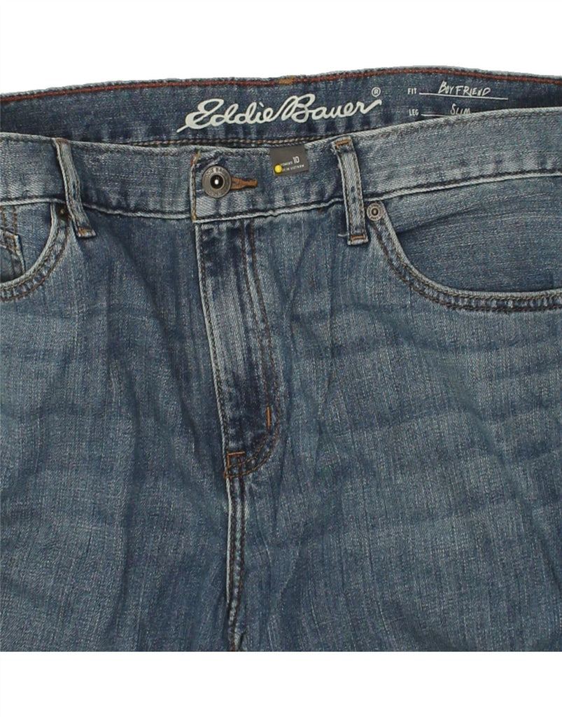 EDDIE BAUER Womens Boyfriend Slim Jeans US 10 Large W36 L30 Blue Cotton | Vintage Eddie Bauer | Thrift | Second-Hand Eddie Bauer | Used Clothing | Messina Hembry 