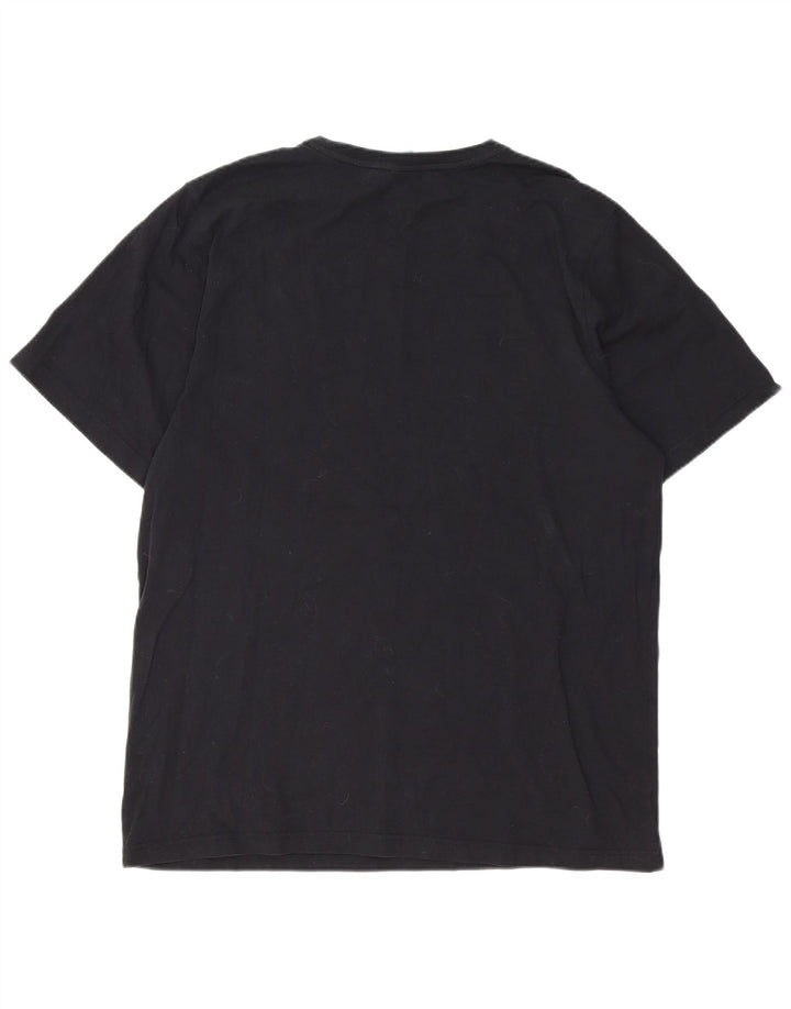 RUSSELL ATHLETIC Mens Graphic T-Shirt Top 2XL Black Cotton