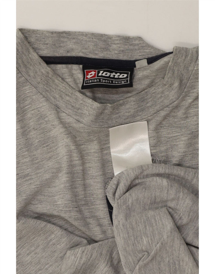 Lotto Mens Vest Top Medium Grey Flecked Cotton
