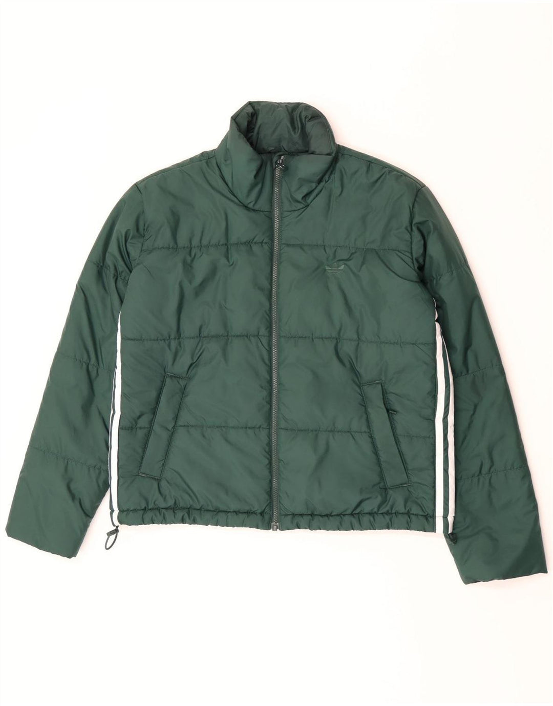 Adidas Womens Oversized Padded Jacket UK 10 Small  Green Polyester