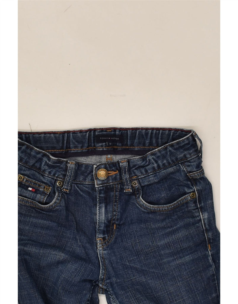 TOMMY HILFIGER Girls Straight Jeans 11-12 Years W26 L20  Blue Cotton | Vintage Tommy Hilfiger | Thrift | Second-Hand Tommy Hilfiger | Used Clothing | Messina Hembry 