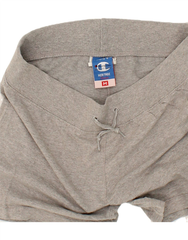 CHAMPION Womens Sport Shorts UK 12 Medium Grey Cotton Vintage Champion and Second-Hand Champion from Messina Hembry 