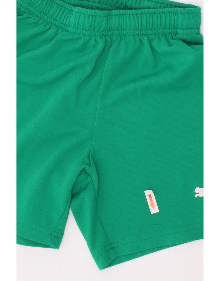 Puma Boys Sport Shorts 7-8 Years Green Polyester