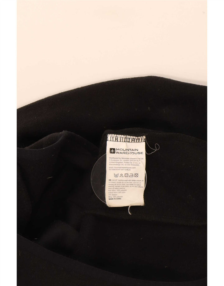 Mountain Warehouse Womens Fleece Jacket UK 12 Medium Black Colourblock