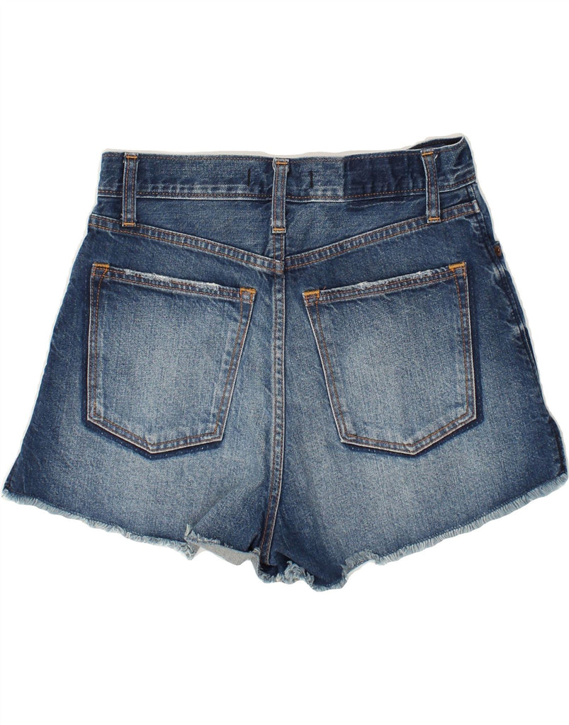 ABERCROMBIE & FITCH Womens Distressed Denim Shorts W25 XS Blue | Vintage Abercrombie & Fitch | Thrift | Second-Hand Abercrombie & Fitch | Used Clothing | Messina Hembry 