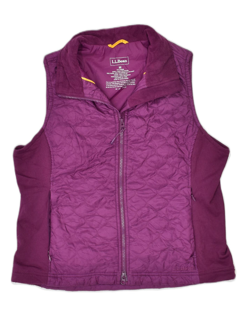 L.L.BEAN Womens Quilted Gilet UK 12 Medium Purple Polyester | Vintage | Thrift | Second-Hand | Used Clothing | Messina Hembry 