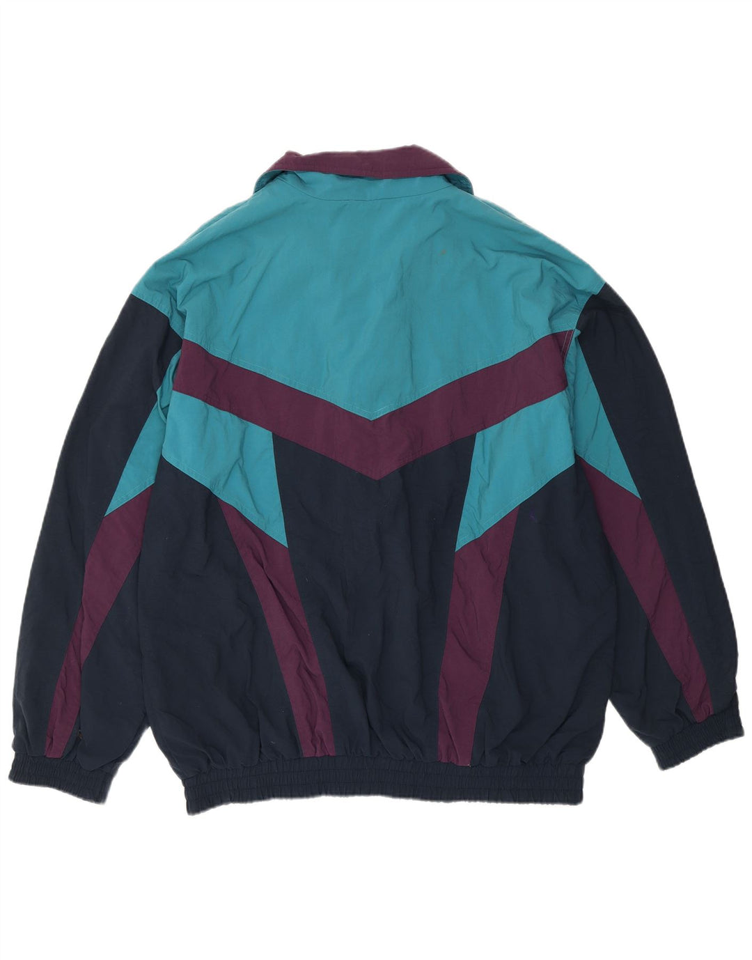 ETIREL Mens Loose Fit Tracksuit Top Jacket IT 50 Medium Blue Colourblock