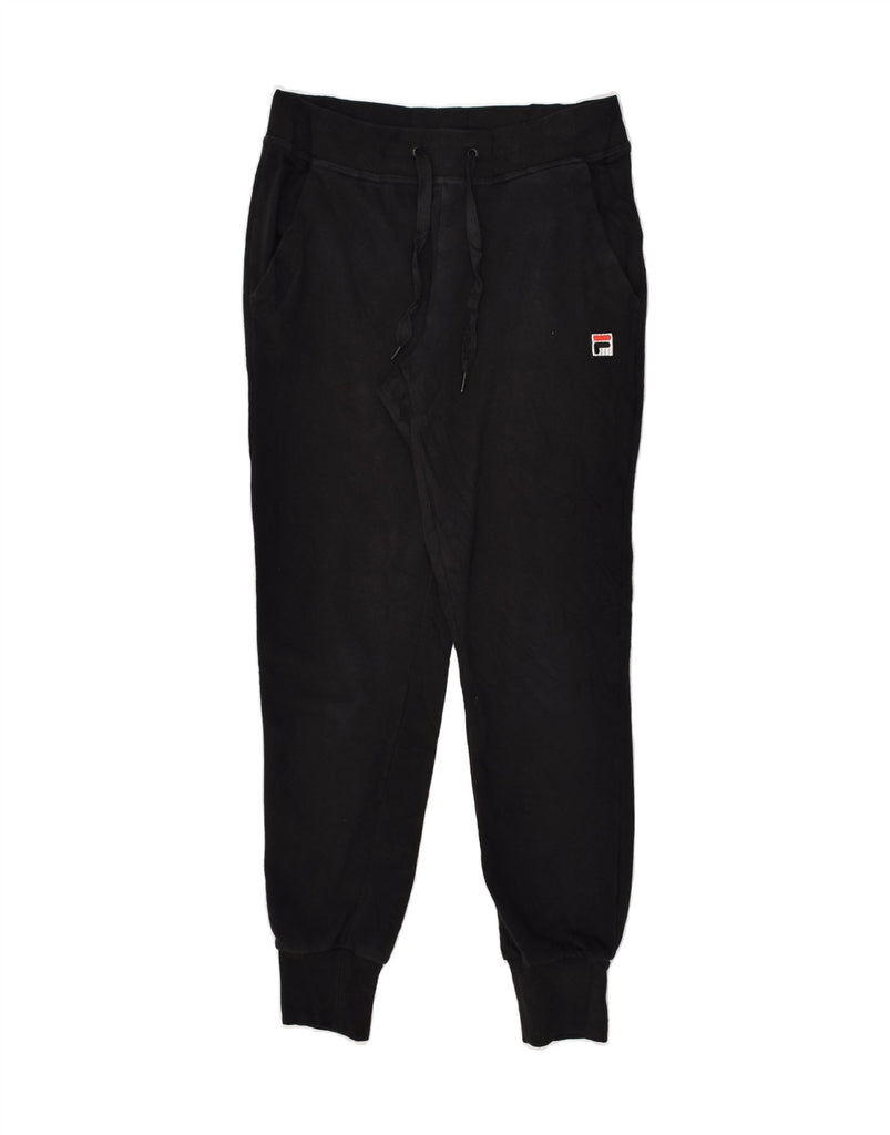 FILA Womens Tracksuit Trousers Joggers XS Black Cotton | Vintage Fila | Thrift | Second-Hand Fila | Used Clothing | Messina Hembry 