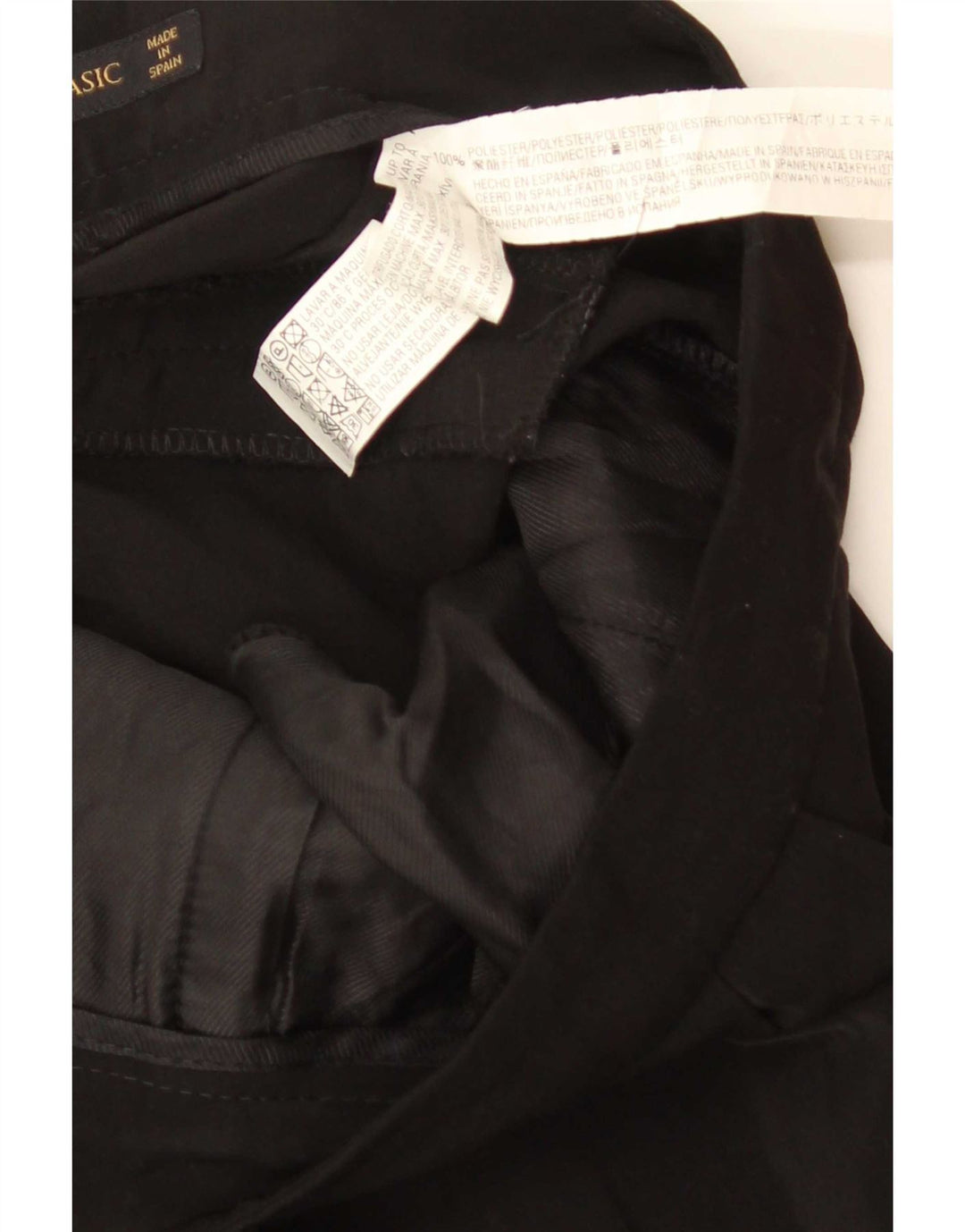 Zara Womens Pegged Casual Trousers Medium W28 L32 Black Polyester