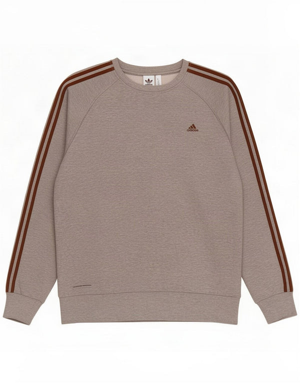 Adidas Mens Sweatshirt Jumper 2XL Grey Cotton