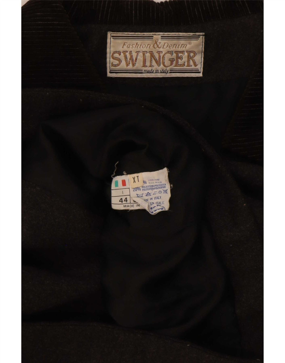 Swinger Womens Double Breasted Bolero Jacket IT 44 Medium Grey Wool