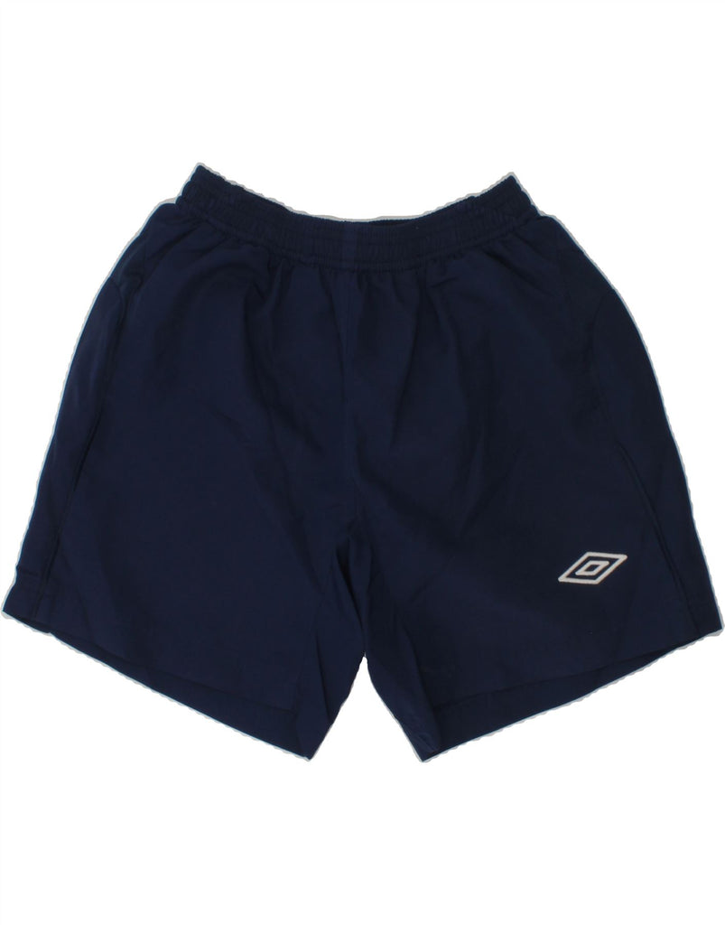 UMBRO Boys Sport Shorts 9-10 Years Navy Blue | Vintage Umbro | Thrift | Second-Hand Umbro | Used Clothing | Messina Hembry 