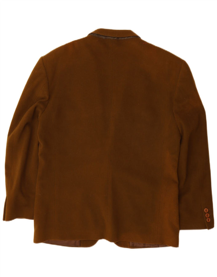 Valentino Mens 2 Button Blazer Jacket IT 52 XL Brown New Wool