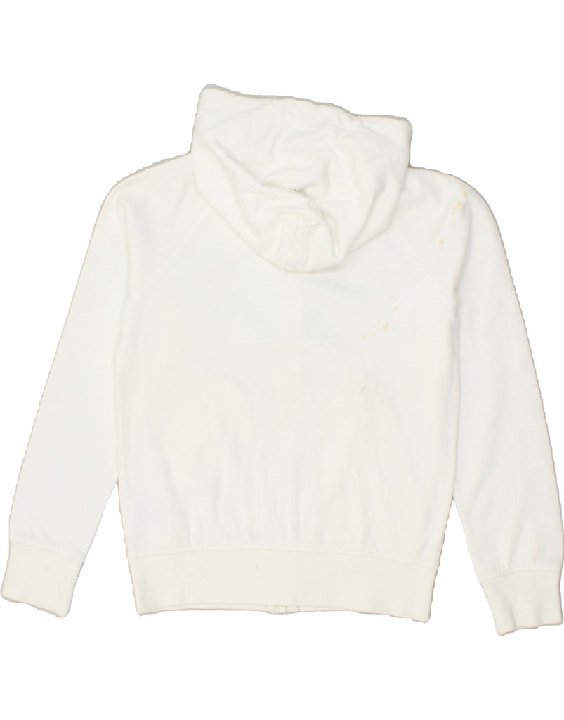 GAS Boys Zip Hoodie Sweater 9-10 Years White Cotton | Vintage Gas | Thrift | Second-Hand Gas | Used Clothing | Messina Hembry 