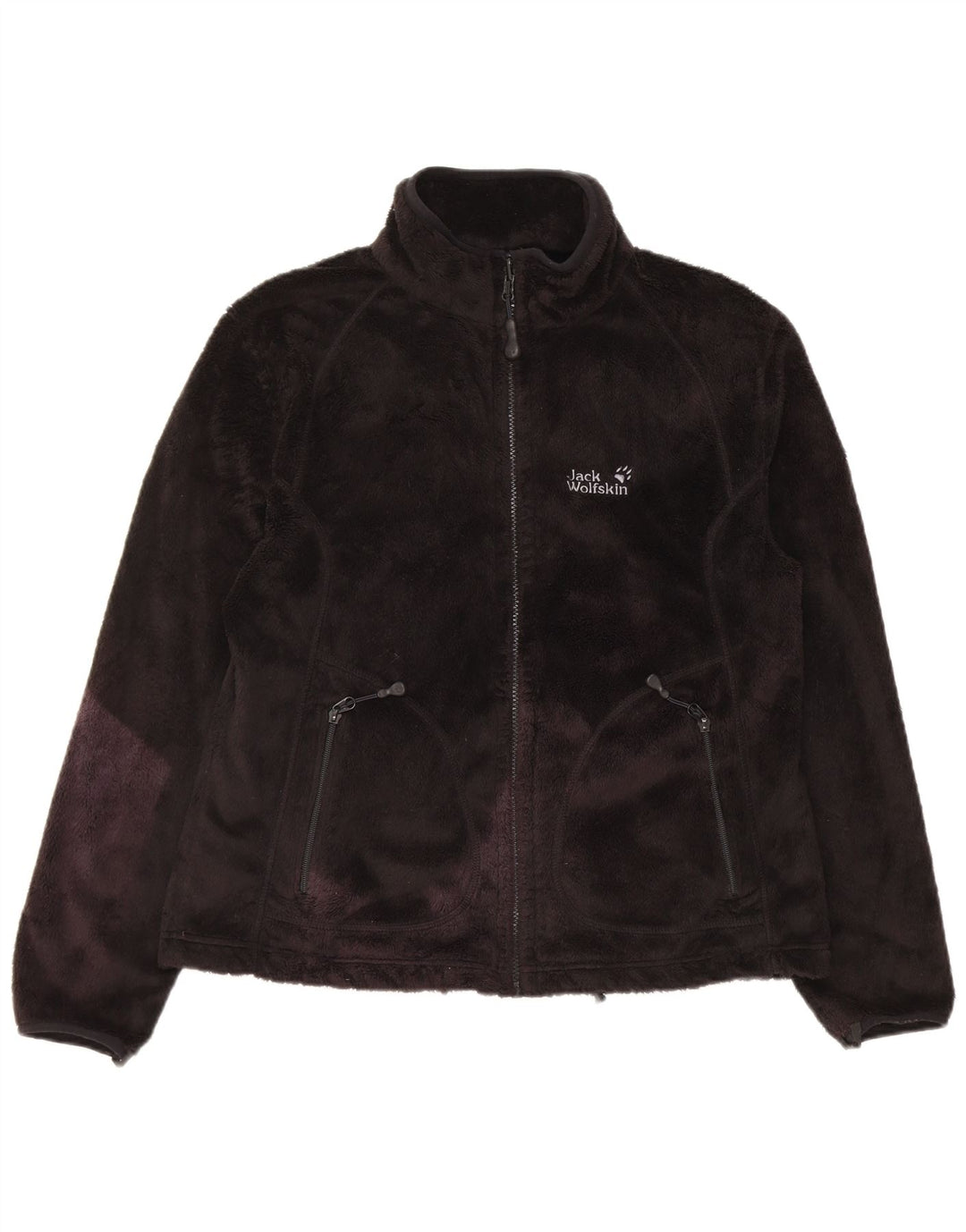 Jack Wolfskin Womens Liner Fleece Jacket UK 16 Large  Black Polyester