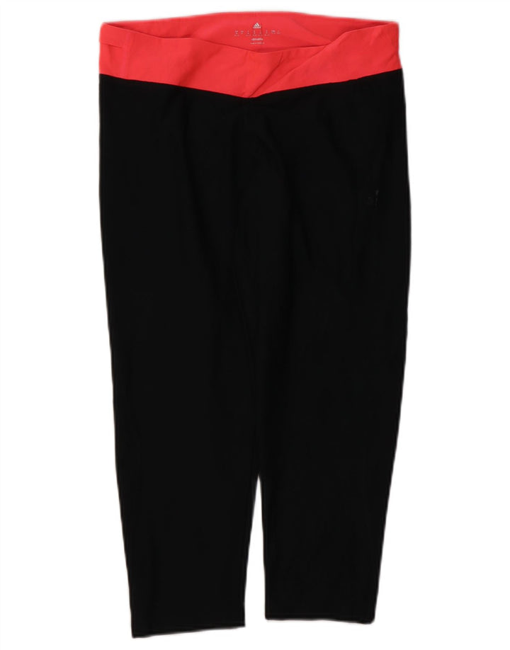 Adidas Womens Climalite Leggings UK 12/14 Medium  Black Polyester