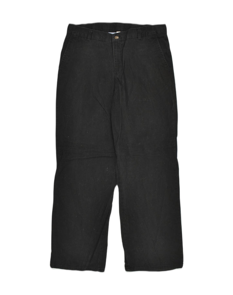 CHAPS Boys Husky Straight Chino Trousers 15-16 Years W32 L28 Black Cotton | Vintage Chaps | Thrift | Second-Hand Chaps | Used Clothing | Messina Hembry 