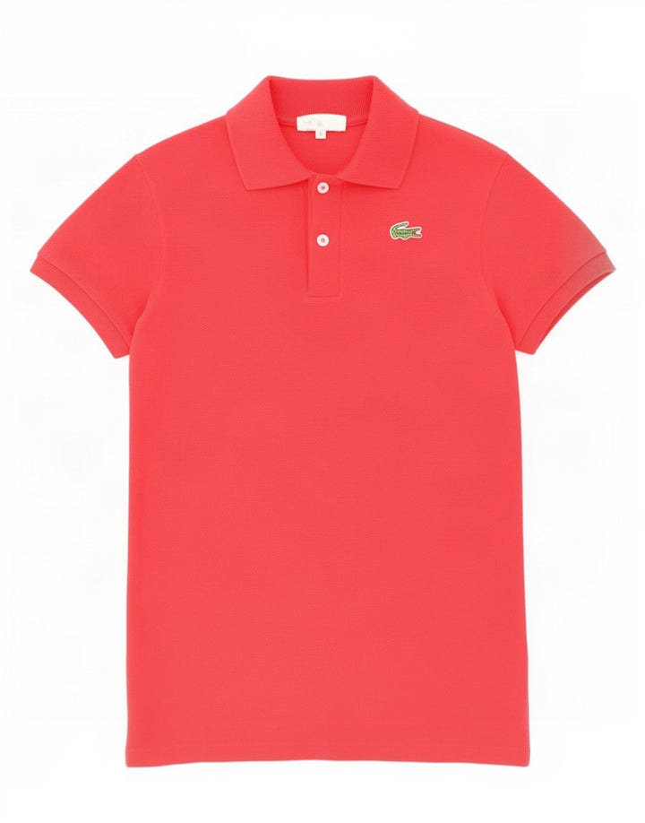 Lacoste Boys Polo Shirt 13-14 Years Red Cotton