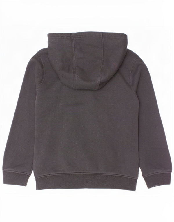 Nike Boys Graphic Hoodie Jumper 5-6 Years Medium Black Cotton