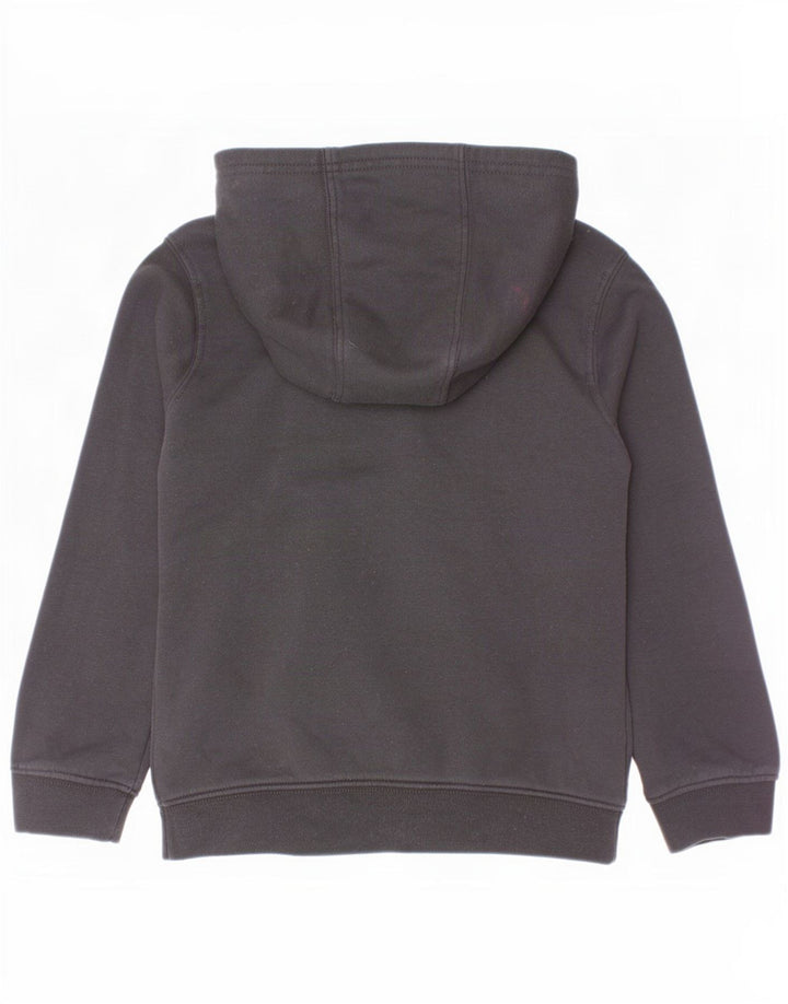 Nike Boys Graphic Hoodie Jumper 5-6 Years Medium Black Cotton