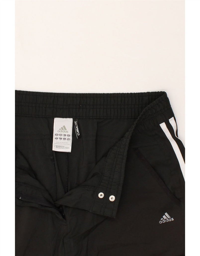 ADIDAS Womens Climalite Bermuda Sport Shorts UK 14 Large Black Polyester | Vintage Adidas | Thrift | Second-Hand Adidas | Used Clothing | Messina Hembry 